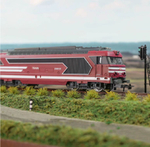 Локомотив Тепловоз HO BB Diesel Locomotive для HanFly Metal Model Train, металлические колеса, 1 поезд - HF67000-RED , полностью совместим c HO 1:87 , Возрастные ограничения от 14+