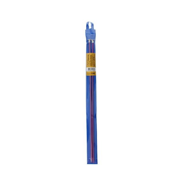 Спицы прямые металл ⌀4.5 мм, 35 см, розовый, Gamma CNK
