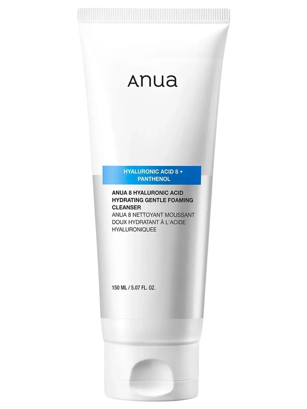 Anua Мягкая пенка для умывания с гиалуроновой кислотой 8 Hyaluronic Acid Hydrating Gentle Foaming Cleanser 150 мл