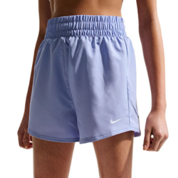 Шорты для девочек Nike Kids Dri-Fit One High-Waisted Woven Training — light thistle/white