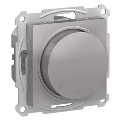Светорегулятор поворотно-нажимной, 630 Вт Systeme Electric AtlasDesign Алюминий ATN000336
