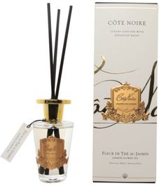 Цветочный чай с жасмином, ароматический диффузор в золотом декоре, Cote Noire