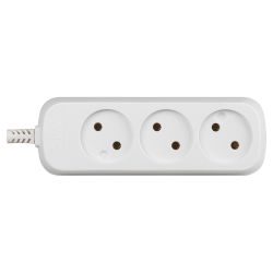 Колодка ЭРА KX-3 3 розетки без зазeмления белая | Колодки