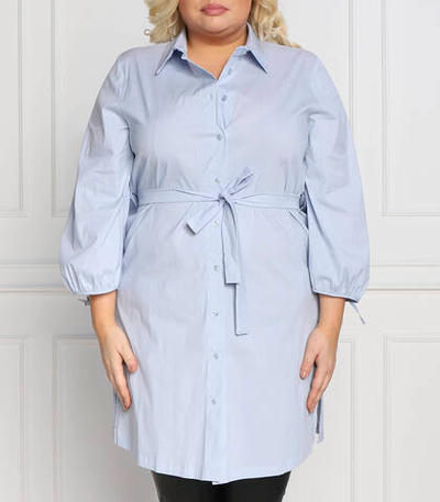 рубашка fino plus size Persona by Marina Rinaldi - голубой(1193362)