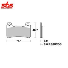 SBS 809RS тормозные колодки передние