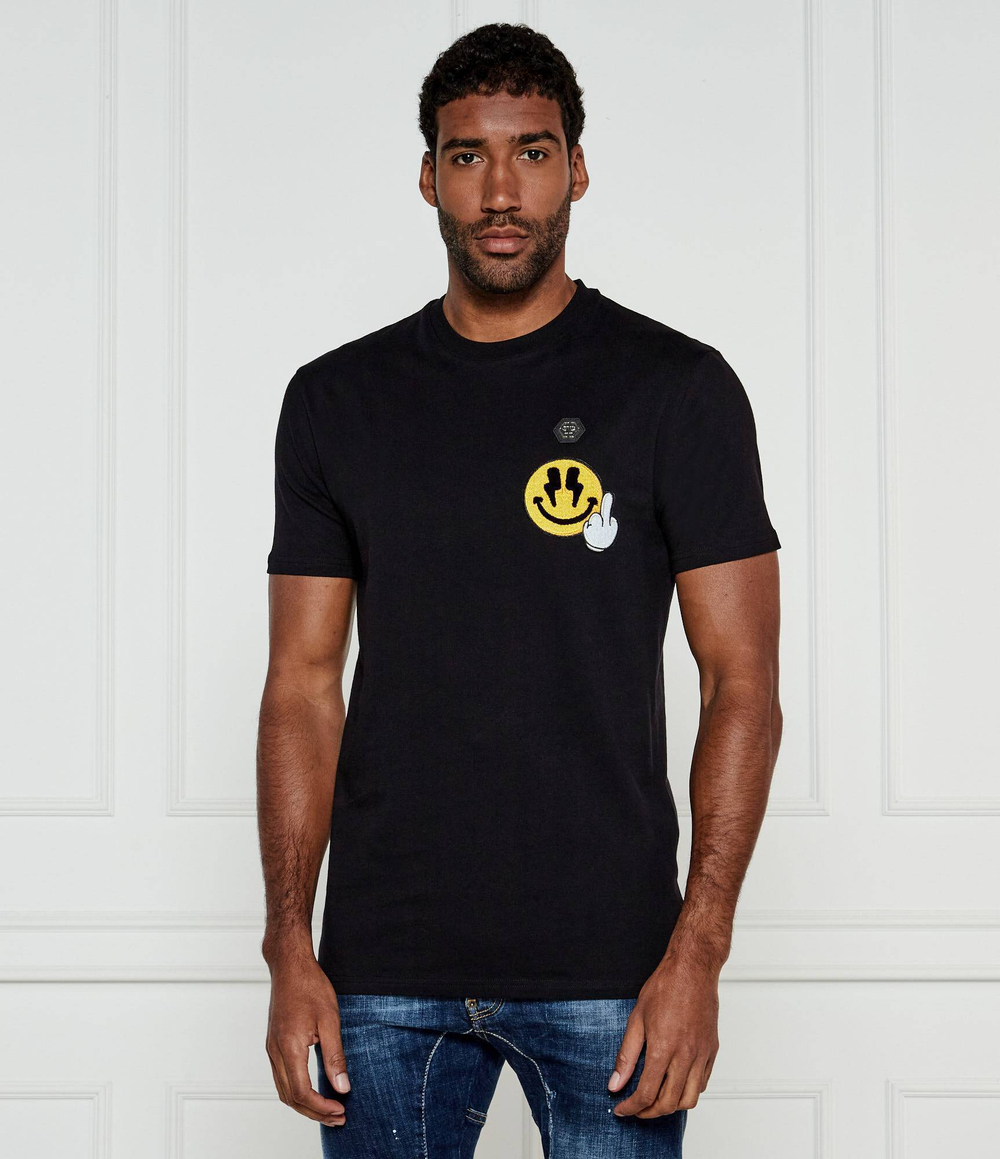 Футболка Smile Philipp Plein - черный(MTK8134 PJY002N)