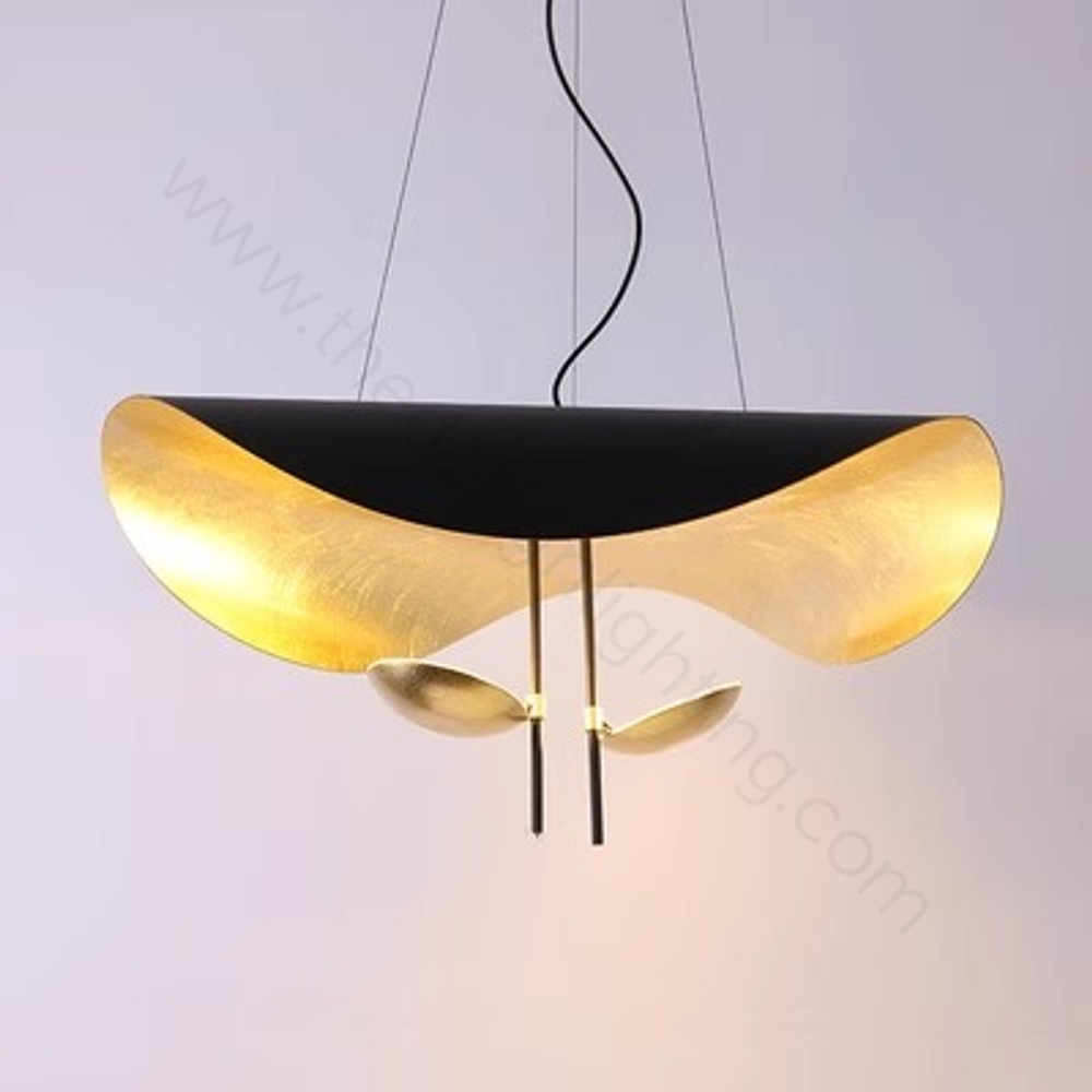 Pendant design lamp Lederam Manta by Catellani & Smith (Black)