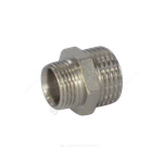 Ниппель латунь никель переходной Ду 32х15 (1 1/4"х1/2") НР RTP (РосТурПласт) 25110