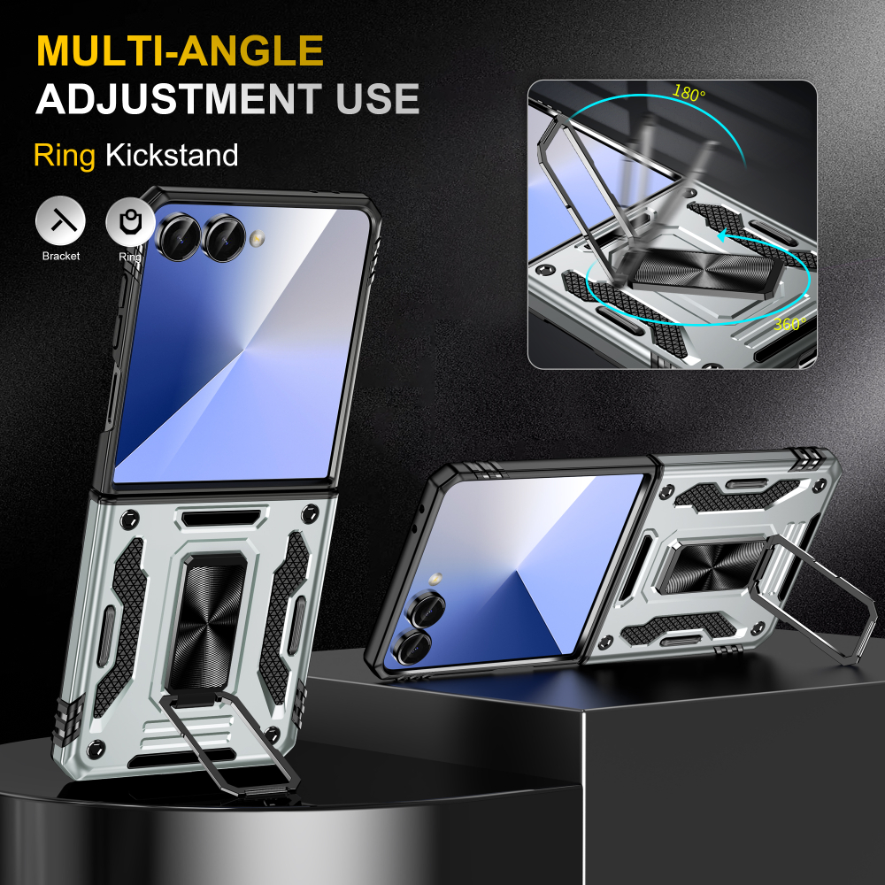 Чехол Safe Case с кольцом и защитой камеры для Samsung Galaxy Z Flip 7