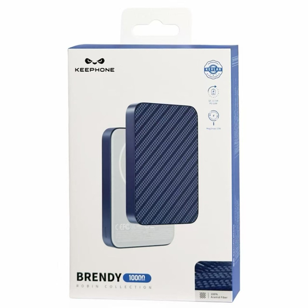 Powerbank магнитный с MagSafe Keephone Brendy Robin 10000mAh синий