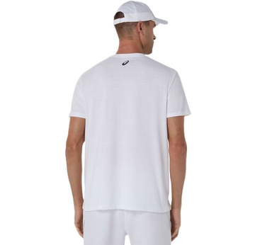 Мужская теннисная футболка Asics Game Seasonal Graphic - brilliant white