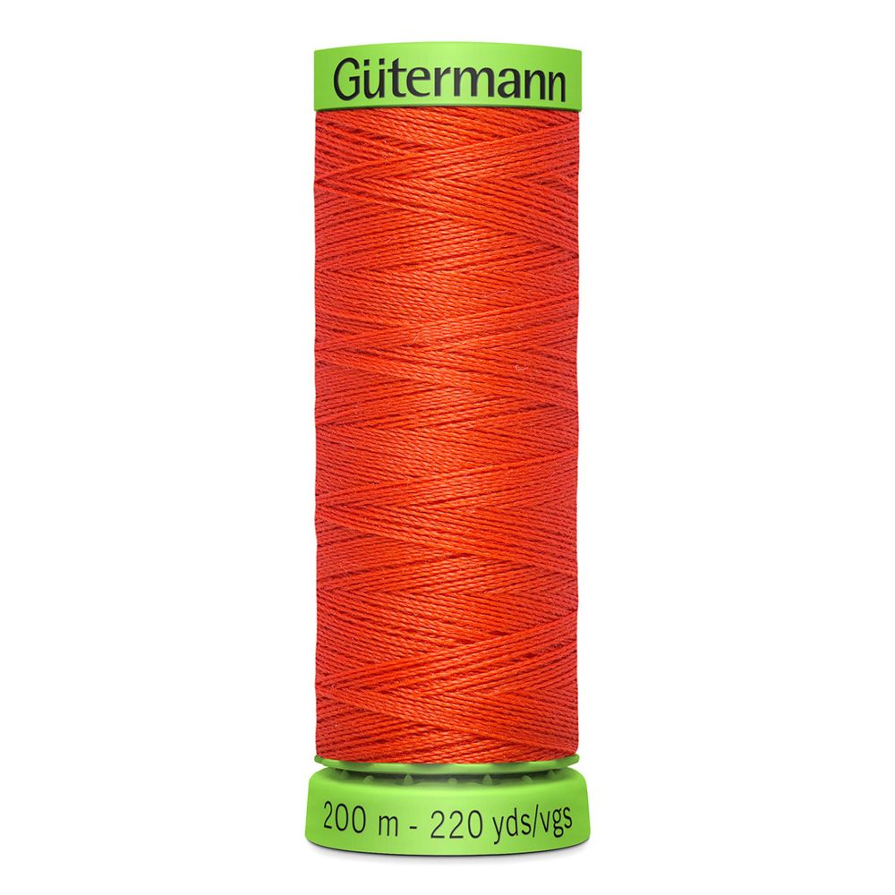 Нитки для тонких тканей Gutermann Extra Fine 150 (200 метров), 5 кат. | 155 яркий апельсин