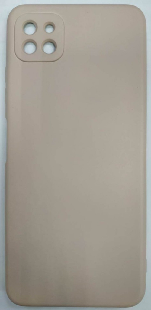 Накладка для Samsung Galaxy A22S Silicone cover без логотипа пудро