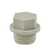 Заглушка (пробка) PP-R серая Дн 25х3/4" НР VALFEX 10163025Г