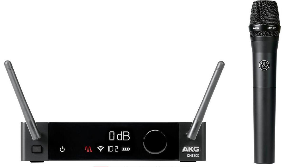 AKG DMS300 Vocal Set цифровая радиосистема с ручным передатчиком с динамическим капсюлем P5, диапазон 2,4ГГц, 8 каналов
