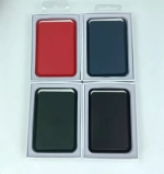 Визитница-картхолдер iPhone Leather Wallet (натуральная кожа) MagSafe с цветной анимацией