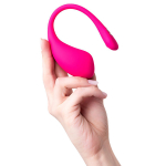Розовое силиконовое виброяйцо 18см с управлением через приложение Lovense Lush 3 Smart Vibrating Egg Pink LE-10