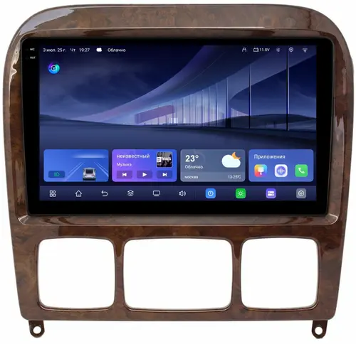 Магнитола для Mercedes-Benz S (W220) 1998-2005 - Kuberg QLed+2K, Android 14, TS105, Быстрейшая, CarPlay, SIM-слот