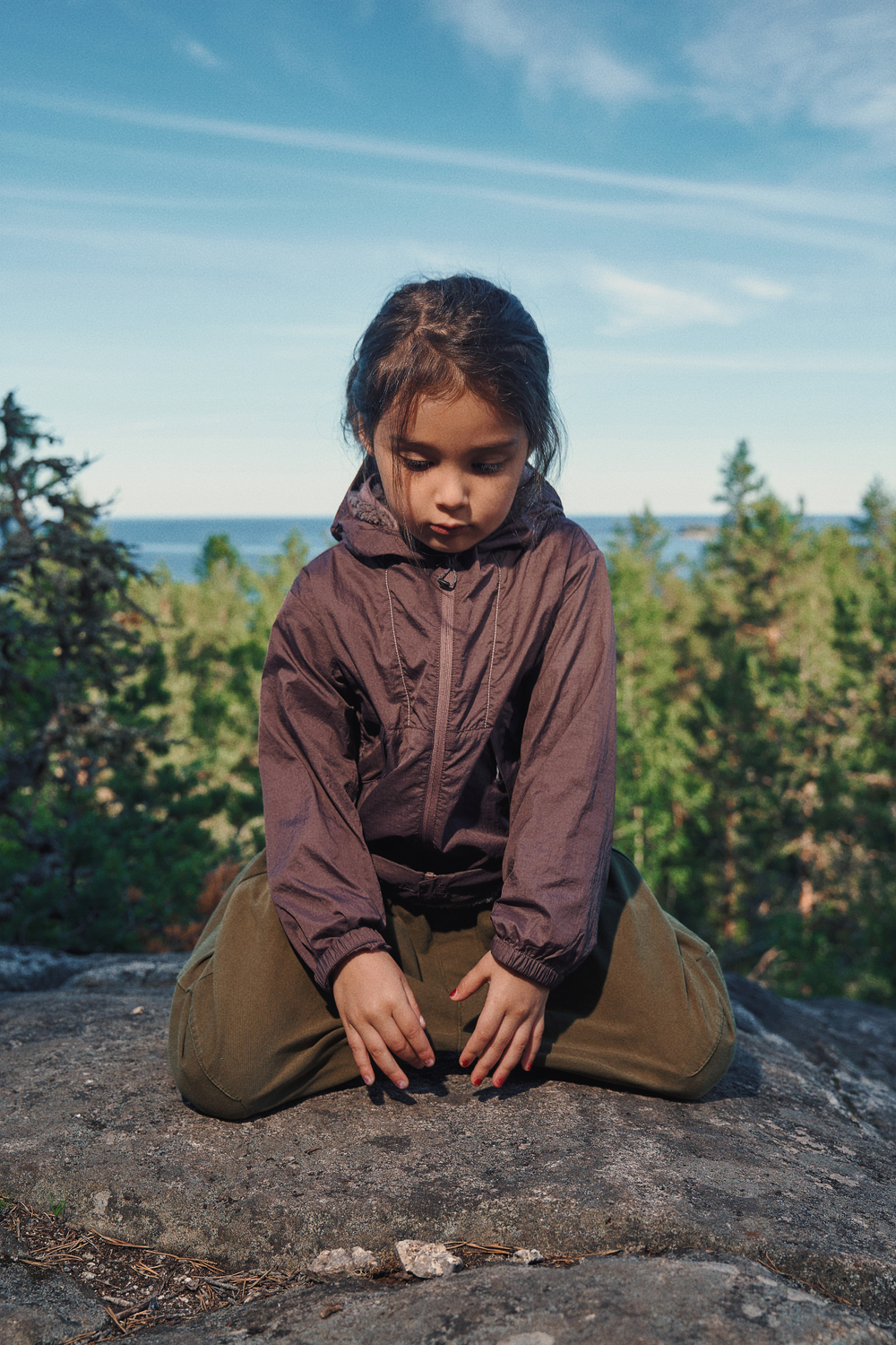 Куртка Nothomme Blue Monte Wind Walker Sun Protection Jacket “Dark Red” Kid’s