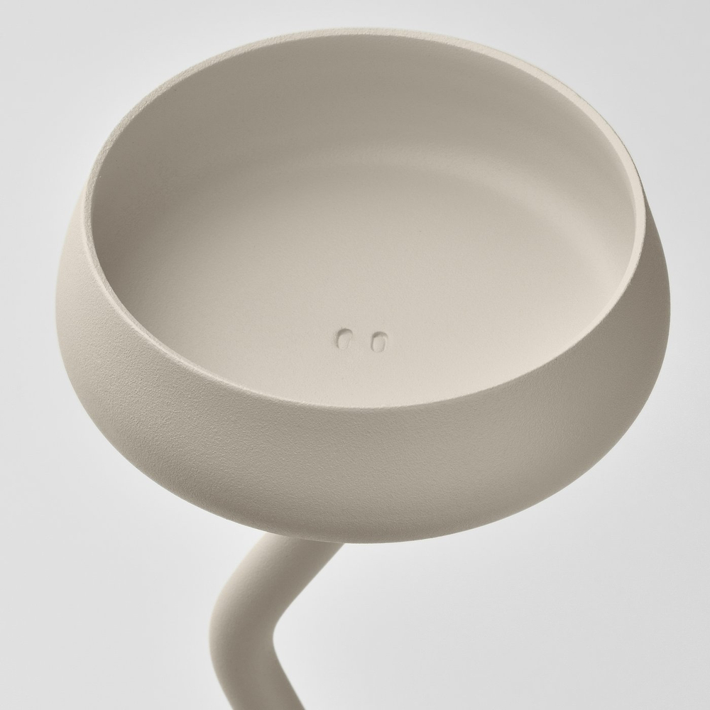 IKEA SILVERPÄRON  (ИКЕА СИЛВЕРПЭРОН)  -  Подсвечник для свечи-столбика - белый 20 см