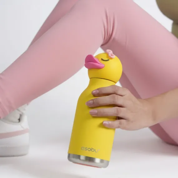 Бутылка для холодных и горячих напитков Asobu Bestie 460 мл, утенок
