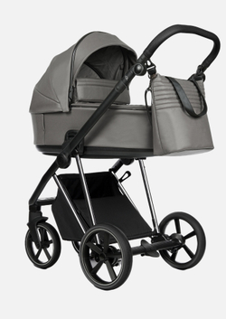 Roan Коляска 2 в 1 Sol Leather Glacier Gray