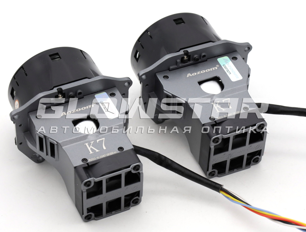 Билед модули Aozoom K7 Dragon Knight (4 поколение) 3.0 дюйма, 2 чипа, 5500K, 12V, 55W/82W, крепление 3R (комплект, 2шт)