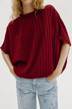 ШИРОКИЙ ТОП ИЗ ТРИКОТАЖА В РУБЧИК — ZARA