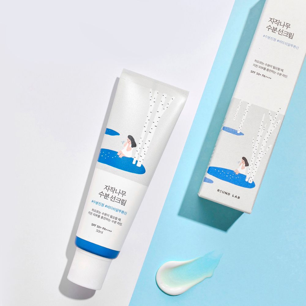 Увлажняющий солнцезащитный крем ROUND LAB Birch Juice Moisturizing Sun Cream SPF50+ 50мл