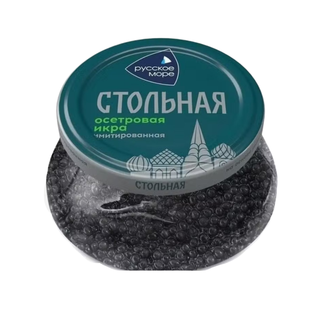Икра "Русское Море" имитированная осетровая черная 230гр