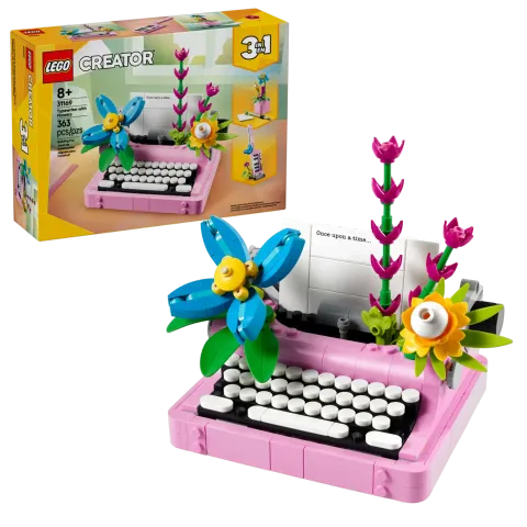 Конструктор LEGO Creator 31169 Пишущая машинка с цветами, 3в1