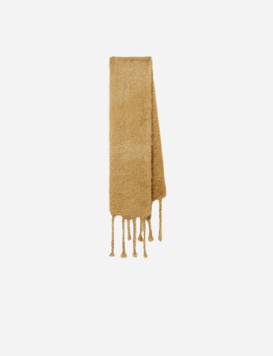 Шарф Jil Sander Logo Mohair Scarf Beige