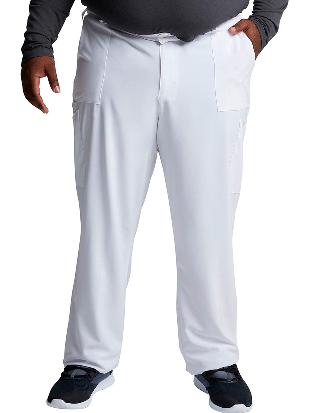 Брюки медицинские мужские Dickies DK015 с застежкой-молнией, белый, XL