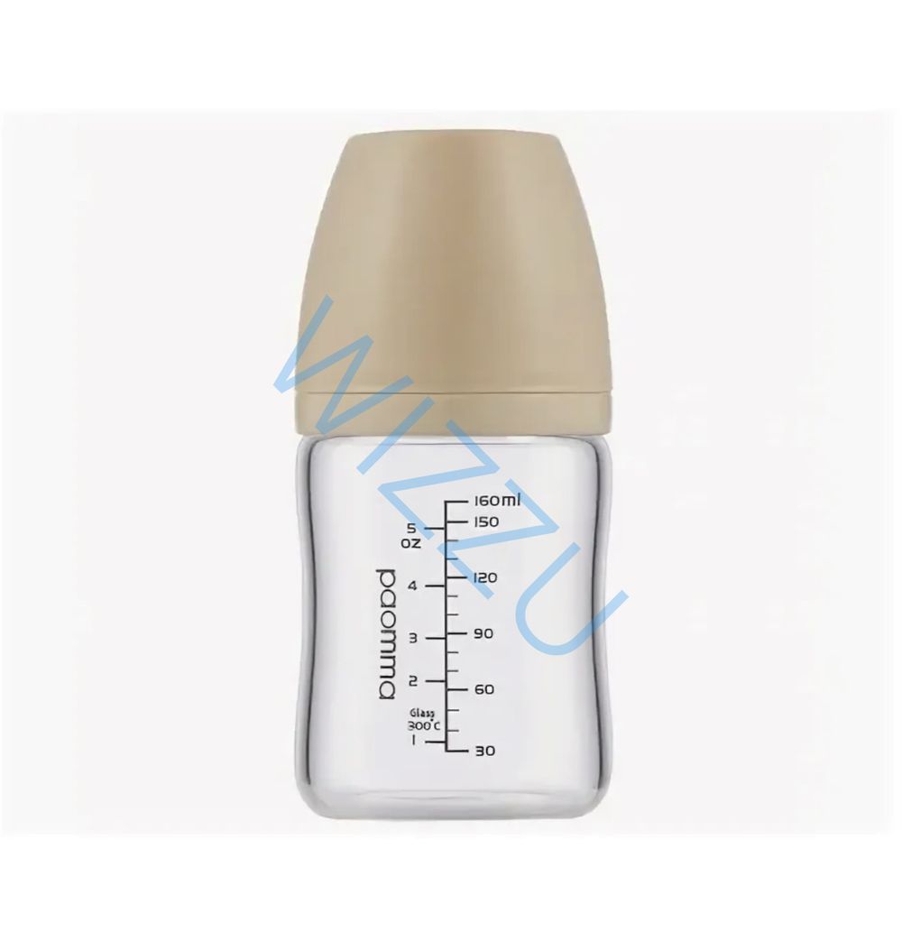 Стеклянная бутылочка Paomma, 160 мл, Almond milk
