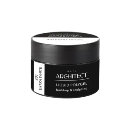Nail ARCHITECT LIQUID POLYGEL - 01 Extra White Жидкий полигель для укрепления и наращивания ногтей, 50 мл