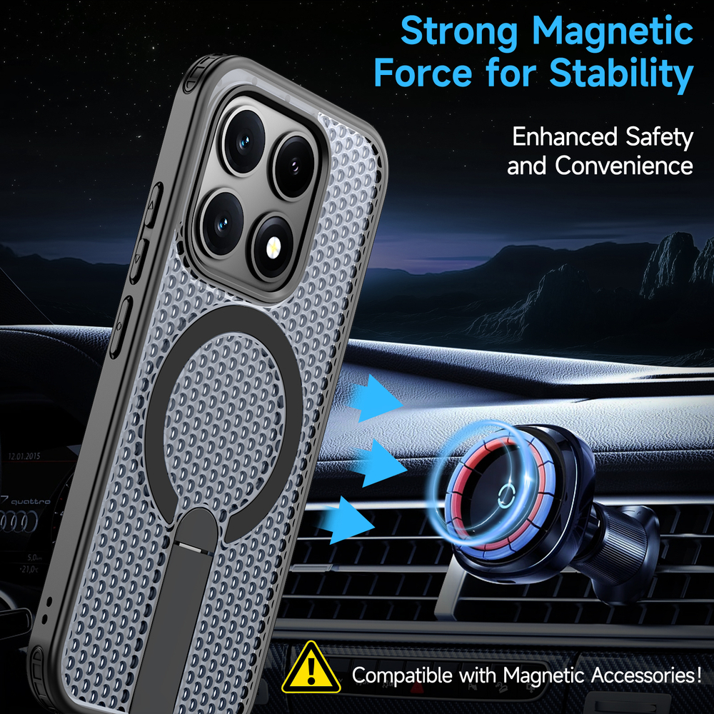 Прозрачный чехол Mesh Pro Magnetic Case для Xiaomi 17