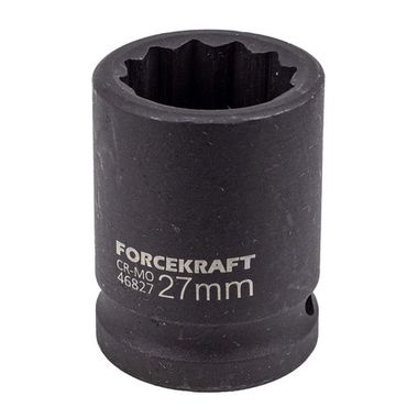 Головка ударная 27мм 3/4''12гр. FORCEKRAFT FK-46827