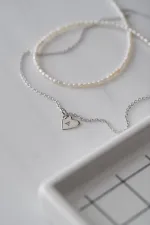 Подвеска В сердце буква / Love