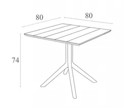 Paris Table 80
