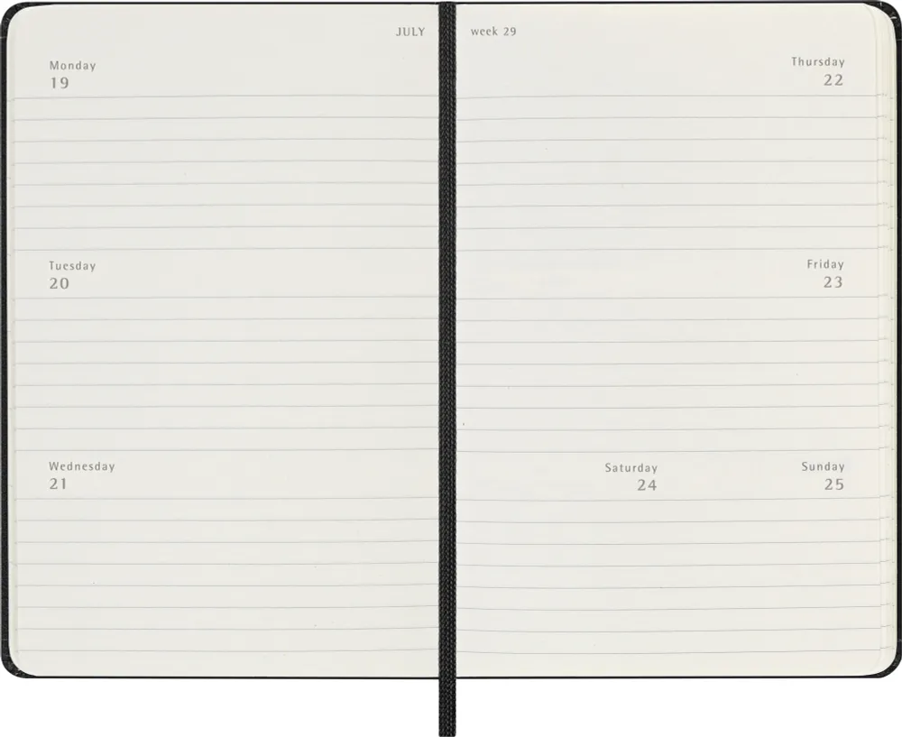 Еженедельник Moleskine Classic Weekly Pocket (DHB12WH2)