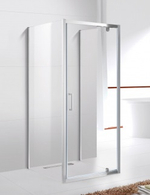 Душевой уголок Cezares MOLVENO-BA2-90/80-C-Cr-IV, 90х80х195, профиль хром, стекло прозрачное