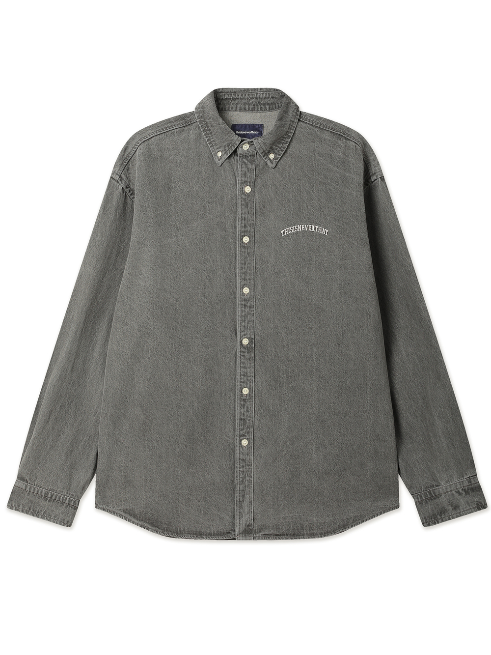 Мужская Рубашка Washed Denim