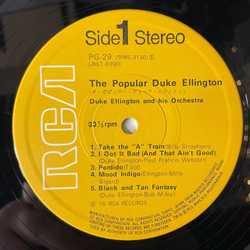 Винтажная виниловая пластинка LP Дюк Эллингтон Duke Ellington And His Orchestra, The Popular Duke Ellington (Япония 1976) (Без Оби)