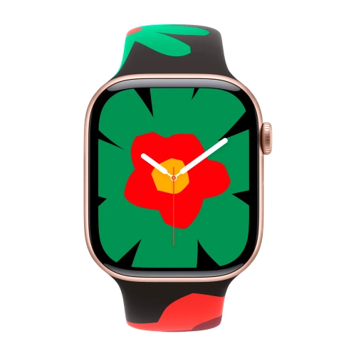 Умные часы Apple Watch Series 11 GPS, 46mm, Rose Gold Aluminium Case with Black Unity Sport Band, S/M