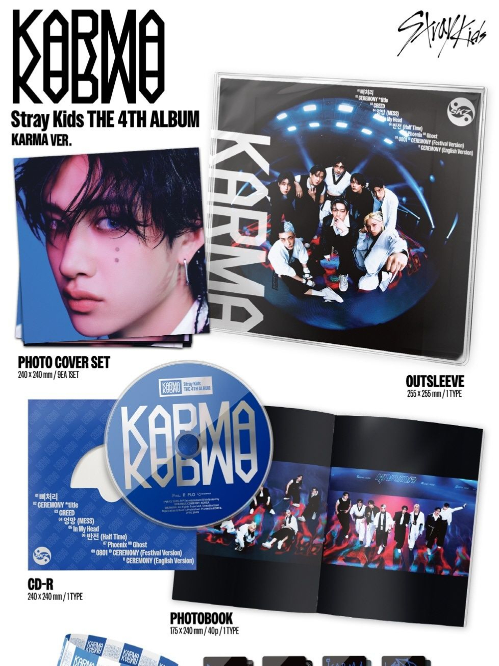 Альбом STRAY KIDS - KARMA 4th Album LIMITED KARMA Version