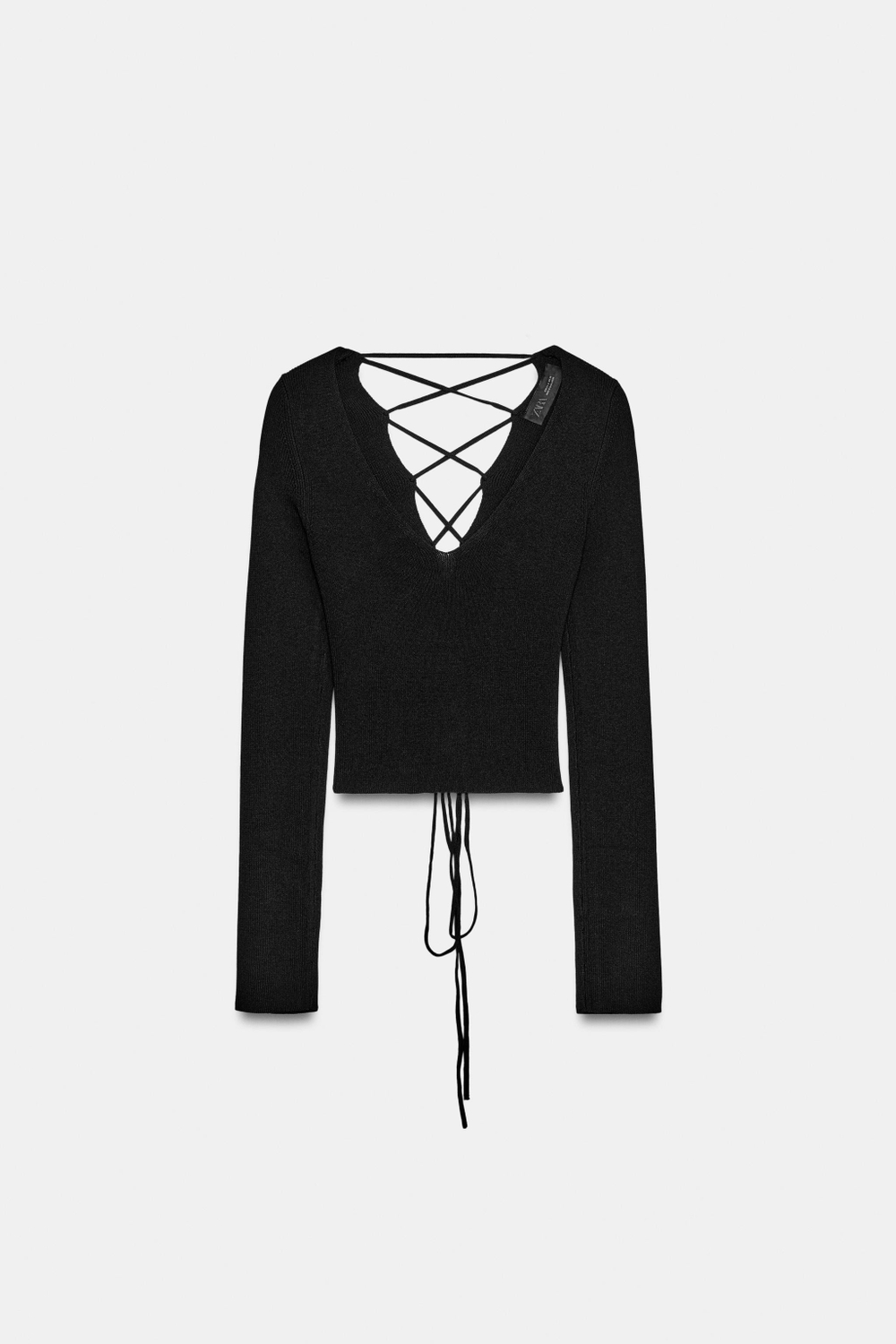 ТРИКОТАЖНЫЙ ТОП С ОТКРЫТОЙ СПИНОЙ — ZARA