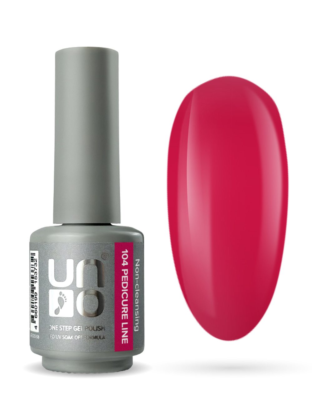 Uno Однофазный гель-лак 104 Pedicure Line, 8мл