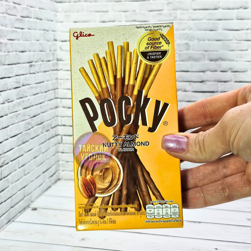 Бисквитные палочки в глазури Pocky Миндаль 39 гр.