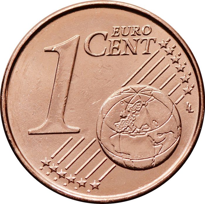 1 евроцент 2017 Греция (1 euro cent)