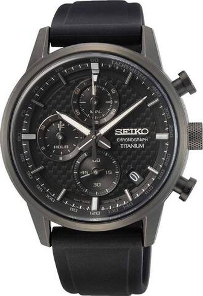 Японские титановые наручные часы Seiko SSB393P1 с хронографом